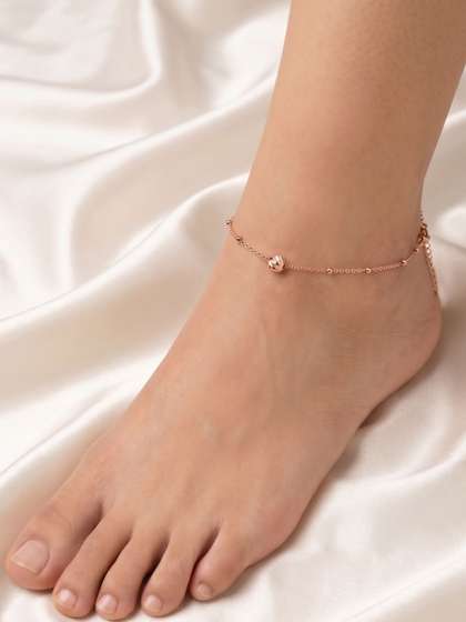 925 SILLER
                          Rhodium-Plated Anklet