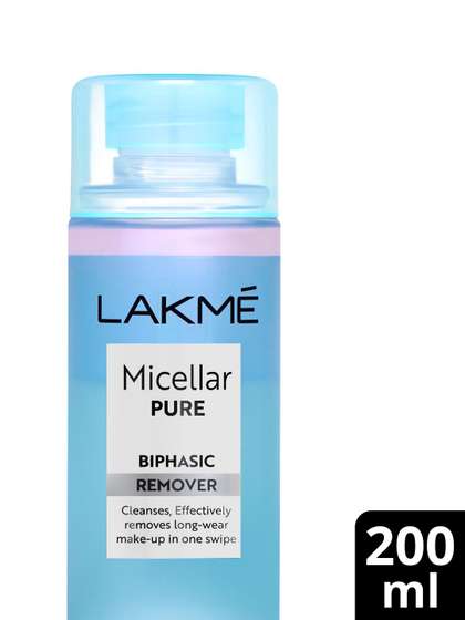 Lakme Micellar Pure
                        Bi-Phasic Remover for Makeup Removal - 200ml