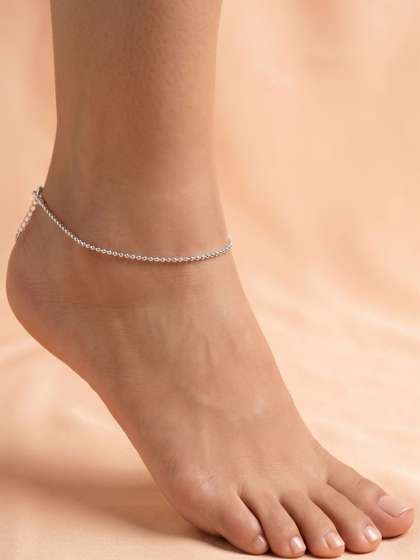 925 SILLER
                          Rhodium-Plated Anklet