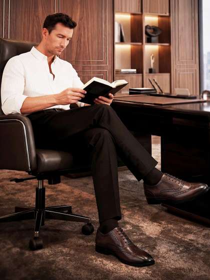 LOUIS STITCHMen
                        Leather Formal Brogues