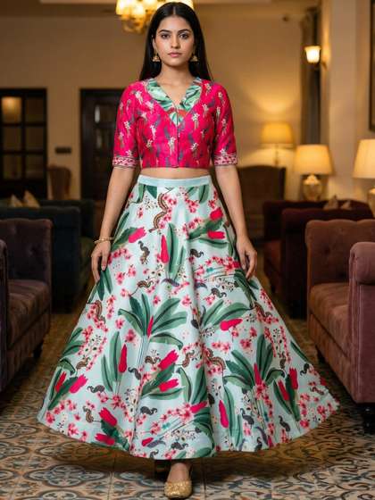 Kaizen TEXO FAB Semi-Stitched Lehenga