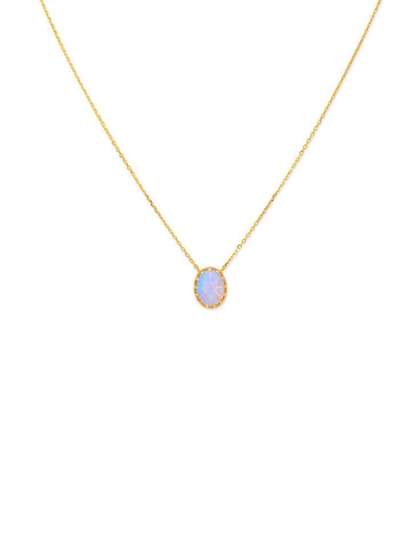 Mia by Tanishq 14 KT
                        Gold Opal Stone Studded Necklace - 2.033 g