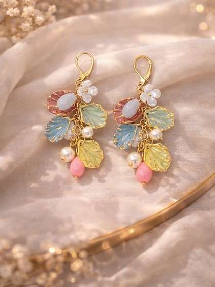 SSKL EXCLUSIVE Floral
                      Drop Earrings
