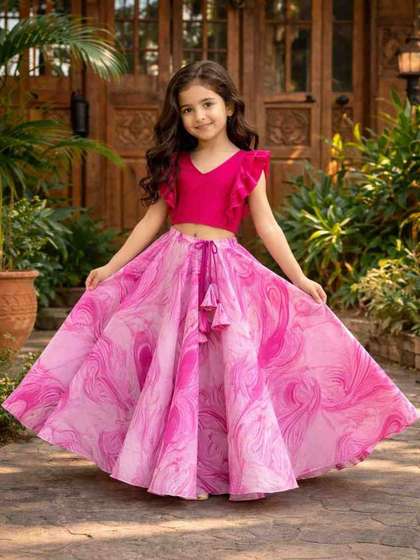 BAESD Girls
                    Semi-Stitched Lehenga &