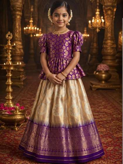 Ethzy Girls Ready to
                    Wear Lehenga &