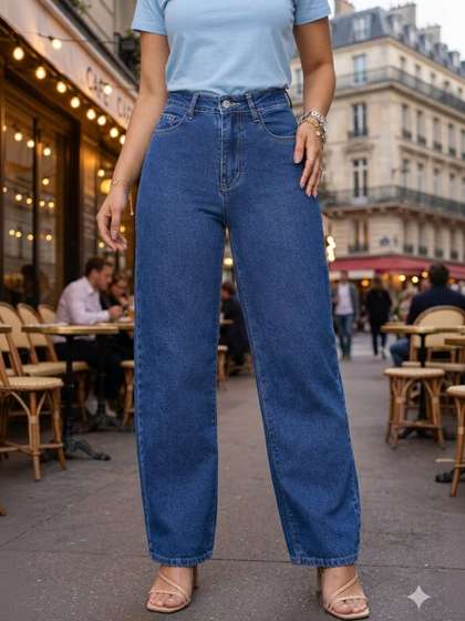 Encrypt Women
                        Straight Fit High-Rise Stretchable Jeans
