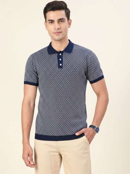 The Roadster
                        Lifestyle Co. Men Printed Polo Collar Cotton
                        T-shirt
