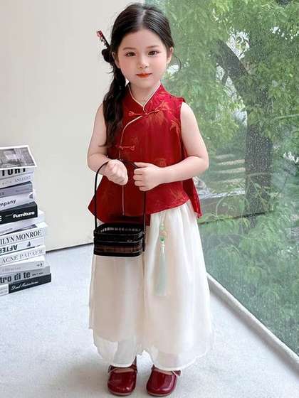 YK Girls Top with
                    Palazzos