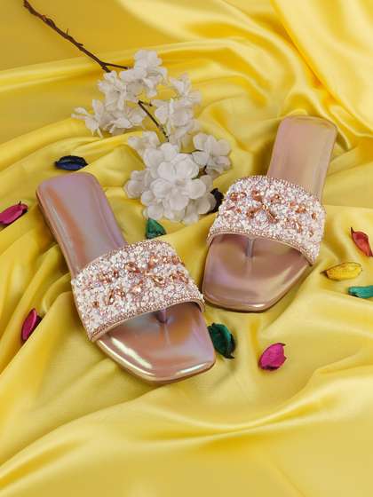 Anouk Women
                        Embellished Party Open Toe Flats