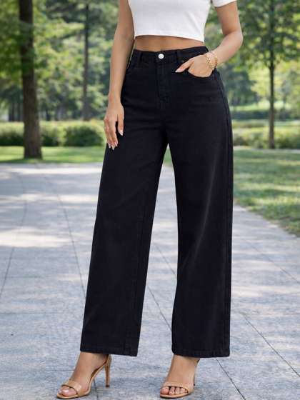Encrypt Women
                          Straight Fit High-Rise Stretchable Jeans