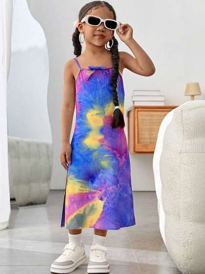 HERE&NOW Girls
                      Floral Crepe Midi Dress