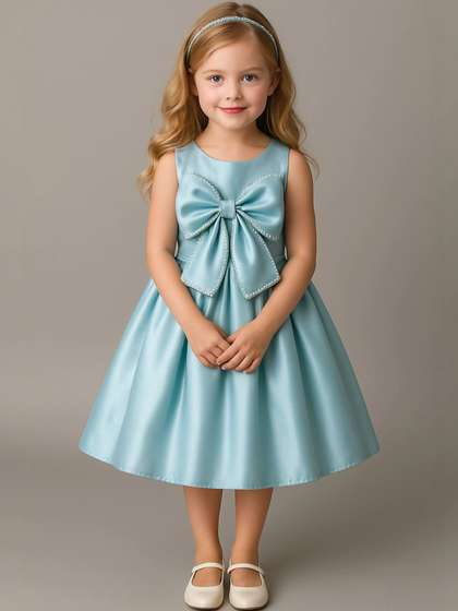 Sparklepop Satin Midi
                    Dress