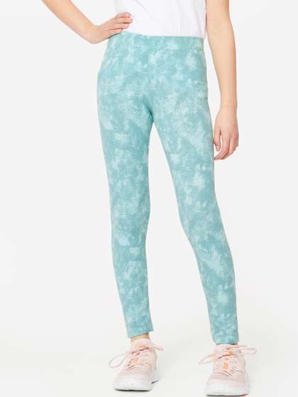 Decathlon Girls Cotton
                    Blend Printed Ankle Length Leggings