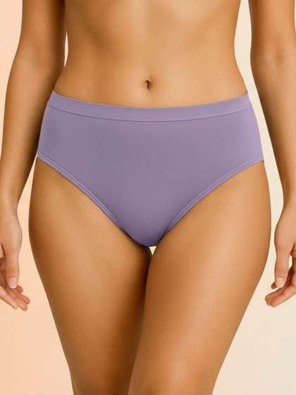 DressBerry Women
                        Pack of 3 Seamless Cotton Basic Briefs