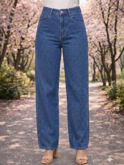 Encrypt Women Straight
                      Fit High-Rise Stretchable Jeans