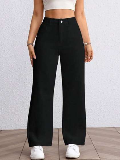Encrypt Women
                        Straight Fit High-Rise Stretchable Jeans