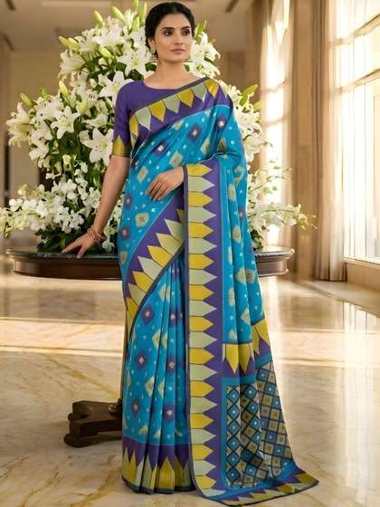 Anouk Silk Blend
                          Handloom Banarasi Saree