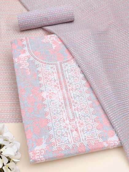 Soch Printed Pure
                        Cotton Unstitched Dress Material