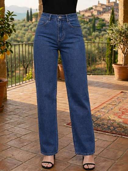 Encrypt Women
                          Straight Fit High-Rise Stretchable Jeans