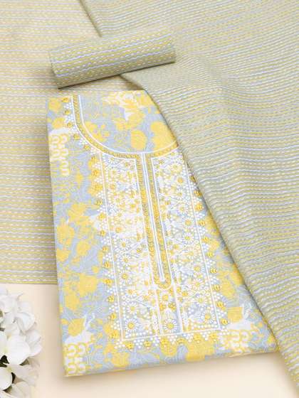 Soch Printed Pure
                        Cotton Unstitched Dress Material