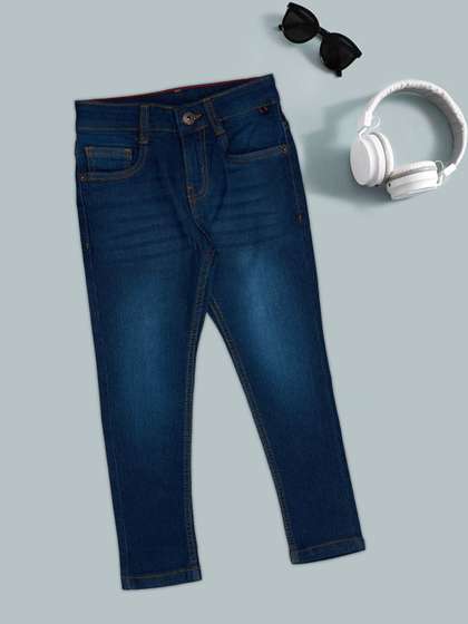 Pantaloons Junior Boys
                      Slim Fit Mid-Rise Light Fade Jeans
