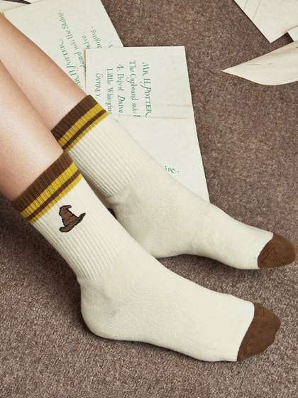 The Souled Store Unisex
                    Harry Potter Printed White Socks