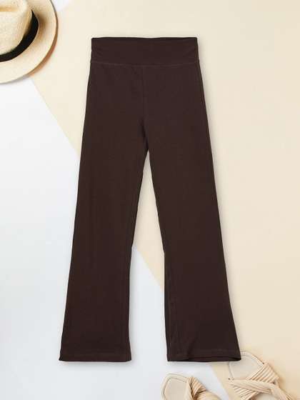 max Girls Cotton Blend
                      Solid Ankle Length Leggings