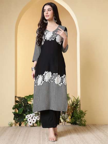 KALINI Printed
                        V-Neck Kurti