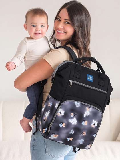 MeeMee Unisex Baby
                    Multi-Pocket Diaper Bag Backpack with Insulated
                    Bottle Holder