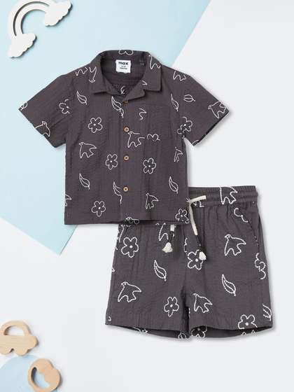 max Boys Printed Shirt
                    with Shorts