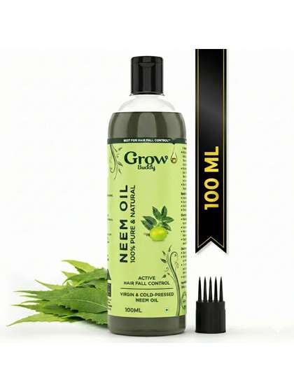 Growbuddy 100% Pure
                    & Natural Neem Massage Oil - 100 ml