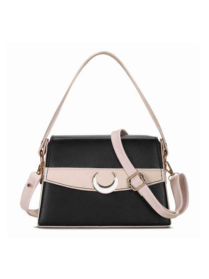 Plama Colourblocked
                        PU Oversized Sling Bag
