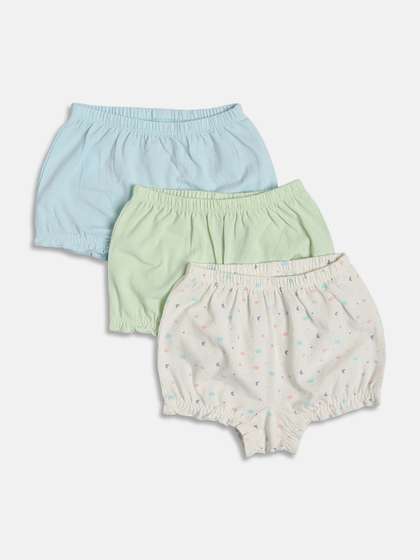 MINI KLUB Girls Pack of
                    3 Printed Assorted Cotton Basic Briefs