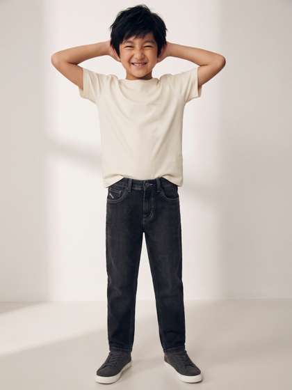 TALES & STORIES Boys
                    Slim Fit Mid-Rise Light Fade Stretchable Jeans