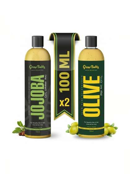 Growbuddy Set Of 2
                    Jojoba & Olive Oil For Deep Hydration - 100 ml
                    Each