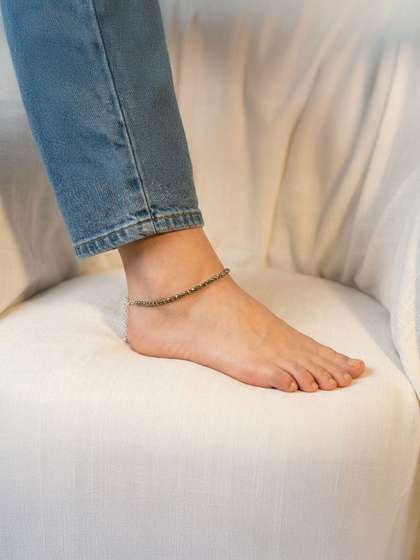 Calminds Women Pyrite
                      Crystal Anklet