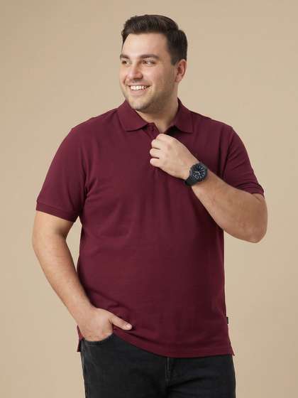 Sztori Plus Size
                        Polo Collar Pure Cotton T-shirt