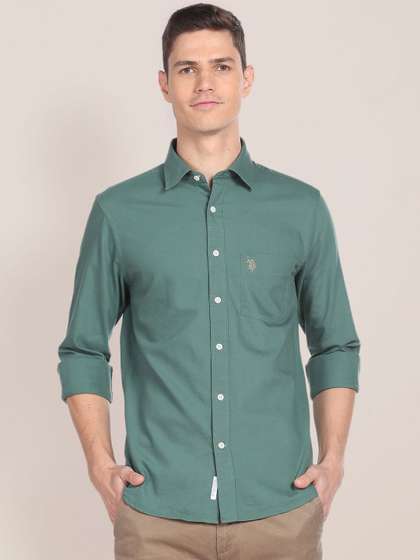 U.S. Polo Assn. Pure
                        Cotton Tailored Fit Casual Shirt