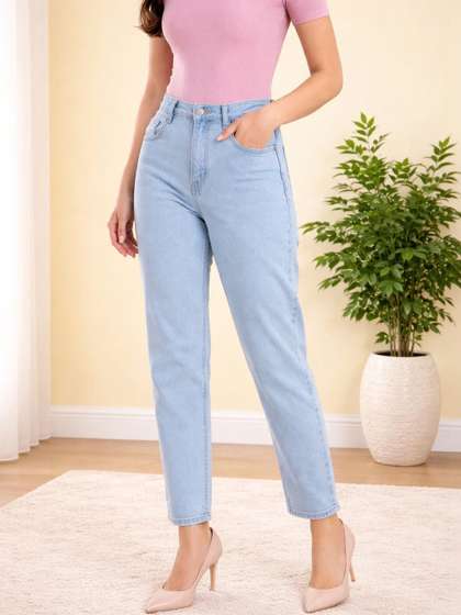 Encrypt Women
                        High-Rise Light Fade Stretchable Jeans