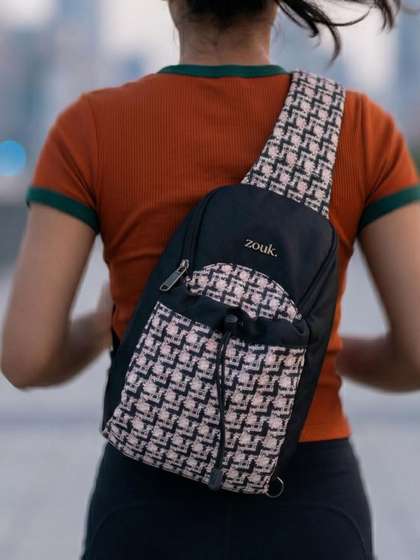ZOUK Women Printed
                        Non-Padded Crossbody Backpack With Anti-Theft