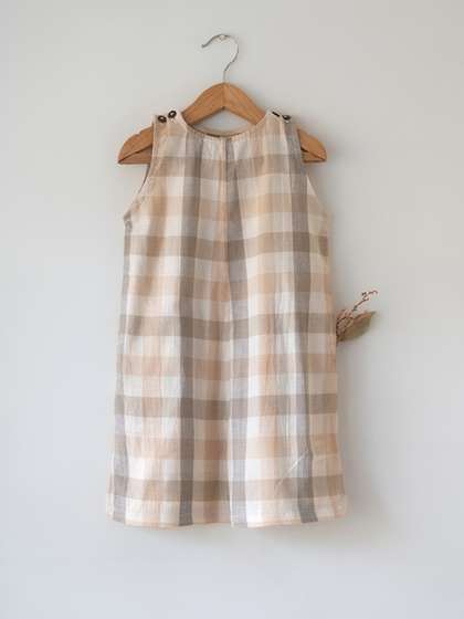 LOVE THE WORLD TODAY
                    Unisex Kids Checked Jumpsuit