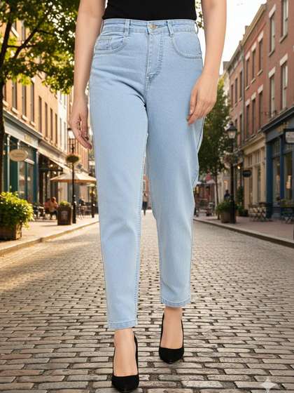 Encrypt Women
                        High-Rise Light Fade Stretchable Jeans