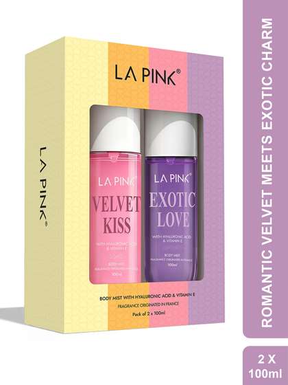 La Pink Set Of 2
                        Long Lasting Valvet Kiss & Exotic Love Body
                        Mist - 100 ml Each