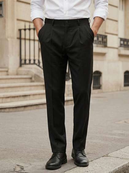 Louis Philippe Men Classic Formal Trouser