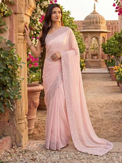 kasee Embellished
                          Beads and Stones Saree