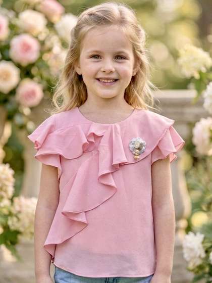 TRUFFLES Girls
                      Synthetic Chiffon Tops