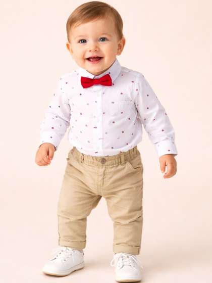 Bloomup Boys Straight
                    Printed Party Shirt