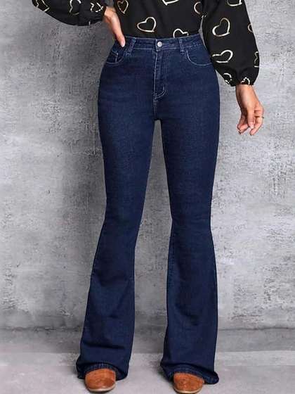 AngelFab Women
                        Bootcut High-Rise Stretchable Jeans