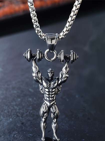 RAPPERSSHOP
                    Silver-Plated Contemporary Pendants with Chains