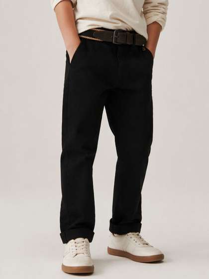 Gini and Jony Boys Mid
                      Rise Elasticated Cotton Trousers